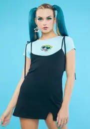[Dolls Kill x The Powerpuff Girls] 2 Busy Fighting Crime Tie Dress