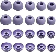 Replacement Earbud Tips for Powerbeats Pro2 Ear Tips [5-Pack] – XL/L/M/S/XS Silicone Earbuds Tips Compatible with Beats Studio Buds/Beats Fit Pro/Solo Buds, Purple