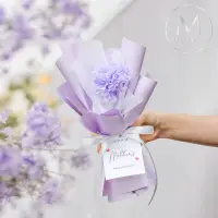 在飛比找momo購物網優惠-【Floral M】法式浪漫南法紫永生花束(乾燥花/情人節花