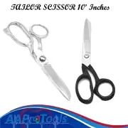 2 Tailoring Scissor 10" Heavy Duty Dressing Tailor Making Fabric Carpet Cutter