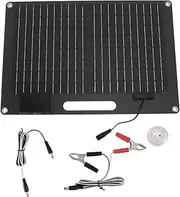 100W Portable Solar Panel, High Efficiency Solar Charger with 2 USB Outputs, 12V/24V Fast Charging for Power Bank Phone Laptop RV Boat Outdoor Trip