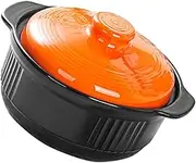 Housoutil Ceramic Pot Casserole Dish Stock Pot Rice Noodles Kitchen Cookware Nonstick Surface