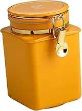 FUNNETOYU Coffee Bean Storage Jar Sealed Canister for Coffee Beans Design Moisture Airtight Container with Cover for Kitchen Organization