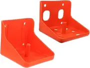 HANABASS 2pcs Salt Brick Box Salt Mineral Block Holder Salt Lick Holder Goat Salt Holder Horse Salt Block Rack Mineral Salt Block Holders Horse Lick Salt Holder Salt Bolck Holder Orange Pe