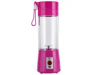 380Ml Portable Rechargeable Usb Juicer Fruit Juice Extractor Handheld Bottle Cup Rose Red