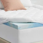 4" Gel Memory Foam Mattress Topper Pillowtop Fitted Down Alternative Layer Pad