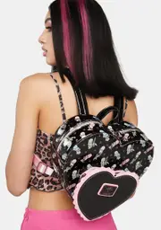 [Loungefly] Valfre Double Heart Mini Backpack