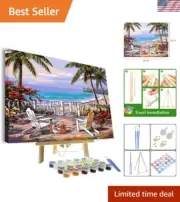 DIY Paint by Numbers for Adults, Mother's Day Gift Include Framed Canvas and ...