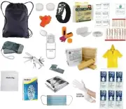 3 Day Emergency Zombie Survival Kit Food Water Pack Bag Go Sack 72 Hour BLACK