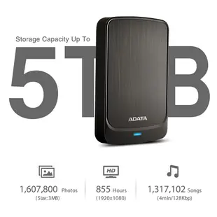 ADATA威剛 HV320 2TB USB3.0 2.5吋輕薄行動硬碟 (黑藍白三色)