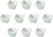Set of 10 Moegi Square Square Deep Small Bowls [3.5 x 3.5 x 2.4 inches (9 x 9 x 6 cm) | Setomonohonpo with Small Size