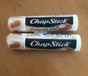 LOT OF 2 ChapStick Limited Edition Pumpkin Pie, 0.15 oz (F)