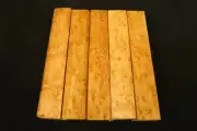BIRDSEYE PEN BLANK SET 5 pcs 13/16" x 5" NICE EYES!