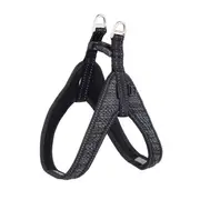 Rogz Medium Black Fast Fit Utility Harness for Dogs