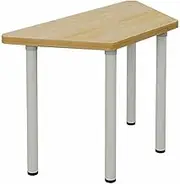 HOLGVE Small Conference Table, Splicing Use Office Computer Table, Trapezoid Meeting Room Desk, Multiple Sizes Training Seminar Table(55.1x23.6x29.5in/140x60x75cm)
