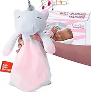 Nursery Portable White Noise and Lullaby Toy – Helps Calm Baby at Nap Time & Create Routine – Awesome Baby Gift – Plush Toddler Snuggle Toy with Blanket – Newborn Soother