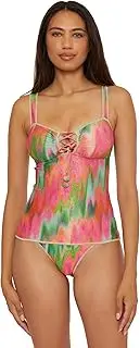 [BECCA] Women's Mirage Bandeau Tankini, Casual, Swimsuit Tops