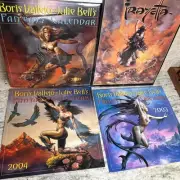 Boris Vallejo's Fantasy Calendar 03,04,05 And 05 Frank Frazetta Never Hung Lot 4
