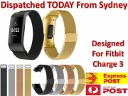 FOR Fitbit Charge 3 / 4 Tracker Soft Luxury Replacement Band Strap - Luxury