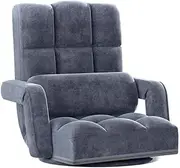 Artiss Floor Sofa Bed Lounge Chair Recliner Chaise Chair Swivel Charcoal