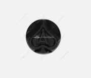 ACE OF SPADES AIR VALVE KNOB - MATTE BLACK WITH GLOSS BLACK INLAY