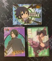 Naruto Phantom Sasuke Uchiha Lot 3 QR UR Lenticular Premium tcg holo cards