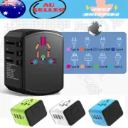 Travel Plug Adapter 3.4A Universal International 3 USB &Type-C Converter Power