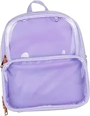 [MOBUTOFU] Backpack Waterproof Stylish School Bag for Women Jelly Backpack Comfortable Adjustable Straps Quick Security Check Fashionable