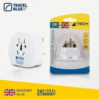 在飛比找PChome24h購物優惠-【Travel Blue 藍旅】英國USB轉接頭 雙孔 TB