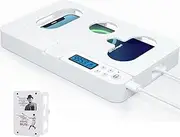 iXTRA Cell Phone Timer Lock Box for Android Samsung/Google/iPhone, Portable Self-Control Phone Timer Locker Smart Cell Phone Jail Lock Box with Timer for Kids Students Adults, White Cover