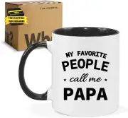 My Favorite People Call Me Papa Mug 11Oz Dad Birthday Gift from Daughter Son Fat