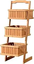 Standing Shelf Ladder Standing Shelf Wooden Ladder Shelf Leaning Ladder Shelf Ladder Shelf Wood Ladder Shelf Bathroom Ladder Shelf Bookcase Shelf Bracket Shelf Organizer Wall Shelf (Three-layer shelf)
