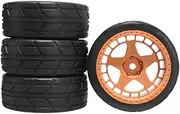4Pcs 1: 10 Drifting Wheels Tires Set RC Car Road Tires Practical Good Resistant