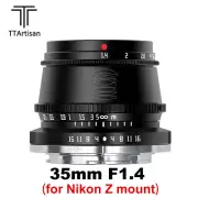 TTArtisan 35mm F1.4 APS-C Manual Focus Lens For Nikon Z Mount Camera ZFC Z50 Z5
