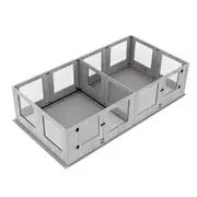Fin Smooth Glass Paw Don't Get Scratched Large Pet Pen Cat Dog Playpen Whelping Box