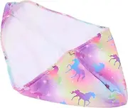 VICASKY Extra Long Microfiber Hair Towel Wrap for Women and Non Slip Absorbent Hair Wrap with Button Design Quick Drying for Bathing Makeup and Fashionable Print