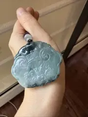 純天然翡翠A貨 古風如意鎖 超美！ 100% Untreated Myanmar Burma Grade A Jadeite