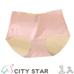 【CITY STAR】天使之翼蕾絲無痕冰絲石墨烯內褲L(3件/入)