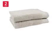 Onkaparinga Set of 2 550GSM Avalon Bath Sheets (Soft Sand)