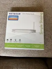 Netgear WGR614 54 Mbps 4 Port 10/100 Wireless G54 Router WGR614NA New