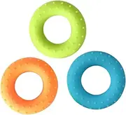 UTHCLO 3pcs Grip Ring Hand Grip Strengthener Hand Gripper Fitness Hand Silicone Hand Trainer Grip Hand Exerciser Silicone Squeezer Gripper Silica Gel