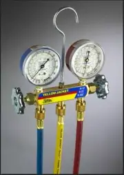 Yellow Jacket 41315 Series 41 3-valve Manifold Gauge