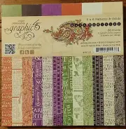 Graphic 45 RARE ODDITIES 6 x 6 Patterns & Solids Pad NEW Sealed