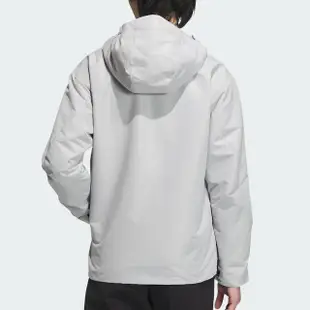 【adidas 愛迪達】TH MH WV JKT 男款 灰色 休閒 運動 外套 防風 連帽 外套 IT3953
