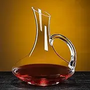 Lvpradior Crystal Wine Decanter & Aerator – 100% Lead-Free Glass Carafe, Elegant Wine Decanter for Red Wine, Non-Toxic Crystal Decanter Set with Aerating Spout, for Wine Lovers (1.5L-3)