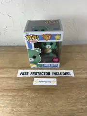 ⭐️ Wish Bear Flocked Chase Funko Pop #1207 Care Bears NEAR MINT