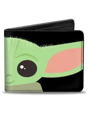 The Mandalorian The Child Chibi Vegan Leather Wallet