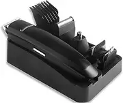 Professional Hair Cutting Kits, Stainless Steel Blade Kits, Cordless Hair Finishing Trimmers, Hair Clippers for Men (Color : Black)