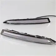 Fog Light 12V LED DRL Daylights For Kuga Escape 2013 2014 2015 Yellow Turn Signal Daytime Running Light Car Fog Lamp