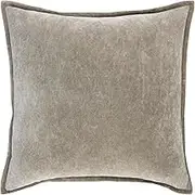 Livabliss GA630042 Throw Pillow, 22" L x 22" W, Taupe